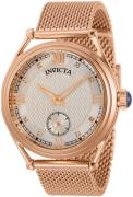 Invicta Damklocka 31337 Vintage Vit/Roséguldstonat stål Ø38 mm