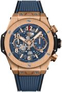 Hublot Herrklocka 441.OX.5189.RX Big Bang 42Mm Blå/Gummi Ø42 mm