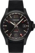 Longines Herrklocka L3.728.2.56.9 Conquest V.H.P. Svart/Gummi Ø43 mm