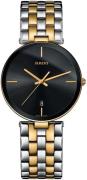 Rado Herrklocka R48867153 Florence Svart/Gulguldtonat stål Ø38 mm