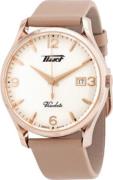 Tissot Herrklocka T118.410.36.277.01 Heritage Silverfärgad/Läder