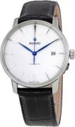 Rado Herrklocka R22860045 Coupole Silverfärgad/Läder Ø38 mm