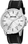 Just Cavalli Herrklocka JC1G165P0015 Young Silverfärgad/Gummi Ø44 mm