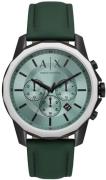 Armani Exchange Herrklocka AX1725 Banks Grön/Läder Ø44 mm