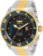 Invicta Herrklocka 34151 Pro Diver Grön/Gulguldtonat stål Ø54 mm