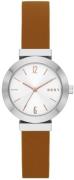 DKNY Damklocka NY2995 Stanhope Silverfärgad/Läder Ø29 mm