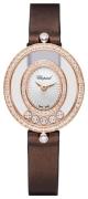 Chopard Damklocka 204292-5201 Happy Diamonds Icons Vit/Satin Ø25.8 mm