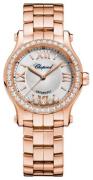 Chopard Damklocka 274893-5004 Happy Sport Silverfärgad/18 karat