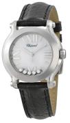 Chopard Damklocka 278509-3001 Happy Sport Vit/Läder Ø30 mm