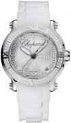 Chopard Damklocka 278551-3003 Happy Sport Silverfärgad/Gummi Ø36 mm