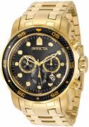 Invicta Herrklocka 35398 Pro Diver Svart/Gulguldtonat stål Ø48 mm