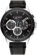 Tommy Hilfiger Herrklocka 1791894 Harley Svart/Läder Ø46 mm