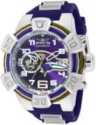 Invicta Herrklocka 35786 Nfl Lila/Kolfiber Ø52 mm