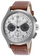 Hamilton Herrklocka H76516553 Khaki Aviation Silverfärgad/Läder