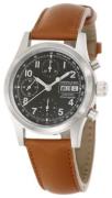 Hamilton Herrklocka H71416533 Khaki Svart/Läder Ø38 mm