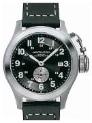 Hamilton Herrklocka H77415733 Khaki Svart/Läder Ø42 mm