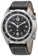 Hamilton Herrklocka H76455933 Khaki Svart/Läder Ø41 mm