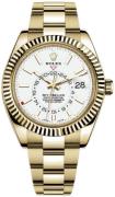 Rolex Herrklocka 326938-0005 Sky-Dweller Vit/18 karat gult guld Ø42