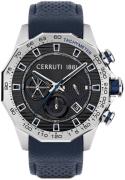 Cerruti 1881 Herrklocka CIWGC2114002 Svart/Läder Ø44 mm