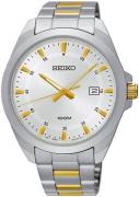 Seiko Herrklocka SUR211P1 Classic Silverfärgad/Gulguldtonat stål