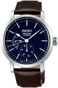 Seiko Herrklocka SPB163J1 Presage Blå/Läder Ø39.9 mm