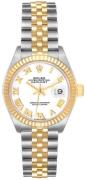 Rolex Damklocka 279173-0023 Lady-Datejust 28 Vit/18 karat gult guld