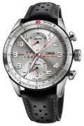 Oris Herrklocka 01 774 7661 7481-Set Motor Sport Silverfärgad/Läder