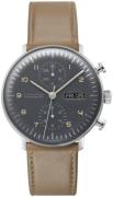 Junghans Herrklocka 27/4501.05 Max Bill Grå/Läder Ø40 mm