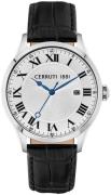 Cerruti 1881 Herrklocka CIWGB2114102 Vit/Läder Ø40 mm