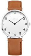 Bering Herrklocka 13940-504 Classic Vit/Läder Ø40 mm