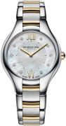 Raymond Weil Damklocka 5132-STP-00985 Raymond Noemia Vit/Gulguldtonat