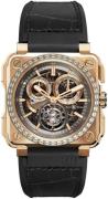 Bell & Ross Herrklocka BR-X1-TOURBILLON-ROSE-GOLD-DIAMO