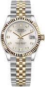 Rolex Damklocka 278273-0020 Datejust 31 Silverfärgad/18 karat gult