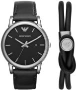 Emporio Armani Herrklocka AR80059 Luigi Svart/Läder Ø41 mm