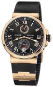 Ulysse Nardin Herrklocka 1186-126-3-42 Marine Collection Svart/Gummi