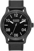 Nixon Herrklocka A12432998-00 Svart/Läder Ø42 mm