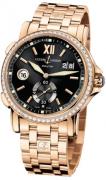 Ulysse Nardin Herrklocka 246-55B-8-32 Dual Time Svart/18 karat