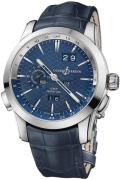 Ulysse Nardin Herrklocka 329-10-93-BQ Perpetual Calendar Blå/Läder