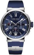 Ulysse Nardin Herrklocka 1533-150-3-43 Marine Collection Blå/Titan