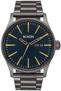 Nixon Herrklocka A3562983-00 The Sentry Svart/Stål Ø42 mm