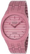 Gucci 25H Damklocka YA163314 Rosa/Stål Ø40 mm