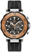 Guess Herrklocka Y63003G2 Collection Svart/Gummi Ø44 mm