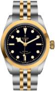 Tudor Damklocka M79583-0001 Black Bay Svart/Gulguldtonat stål Ø32 mm