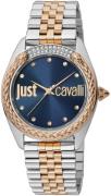 Just Cavalli Damklocka JC1L195M0125 Animalier Blå/Roséguldstonat