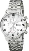 Hugo Boss Herrklocka 1512445 Aeroliner Silverfärgad/Stål Ø44 mm