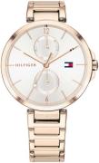 Tommy Hilfiger Damklocka 1782124 Vit/Roséguldstonat stål Ø36 mm