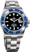 Rolex Herrklocka 126619LB-0003 Submariner Smurf Blå/18 karat vitt