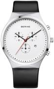 Bering Herrklocka 14740-404 Classic Vit/Läder Ø40 mm