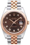 Rolex Herrklocka 126331-0004 Datejust 41 Brun/18 karat roséguld Ø41