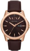 Armani Exchange Herrklocka AX1740 Banks Brun/Läder Ø44 mm